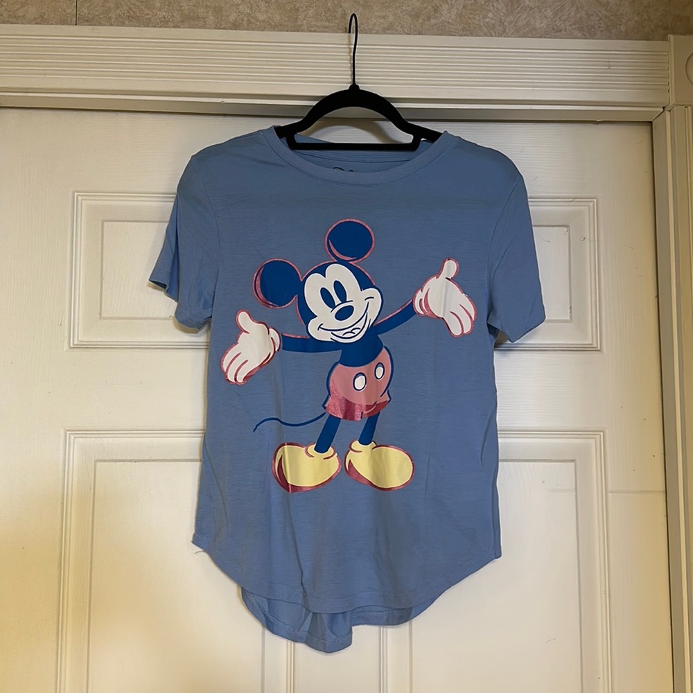 Baby Blue Mickey Mouse TShirt